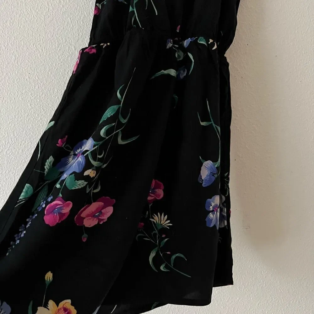 Old Navy Girls Black /Floral Dresssize 5